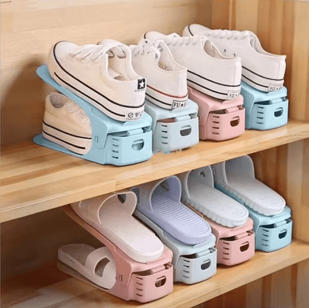 Organiseur à chaussures pour rangement de placard – Pack 6 Pièces