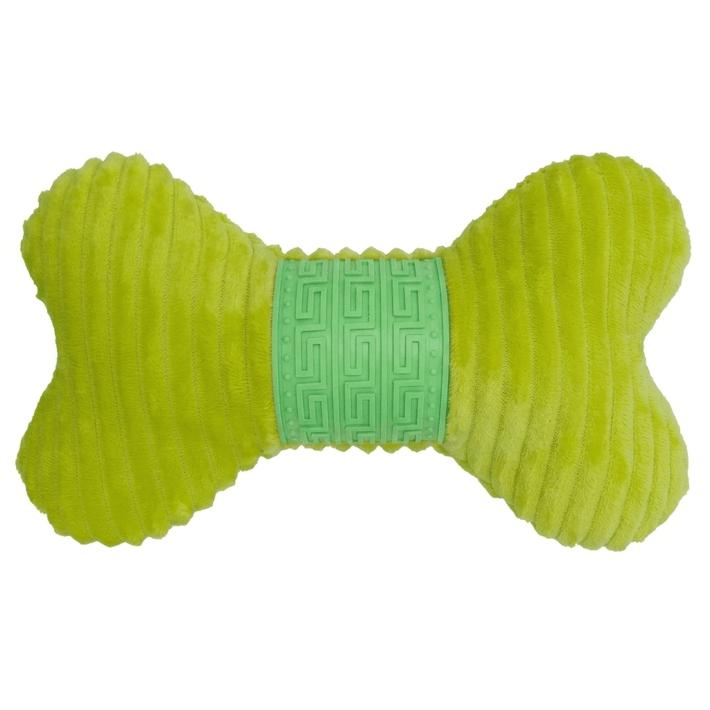 Grande Taille En Velours Côtelé Tissu D'os de Chien Jouets