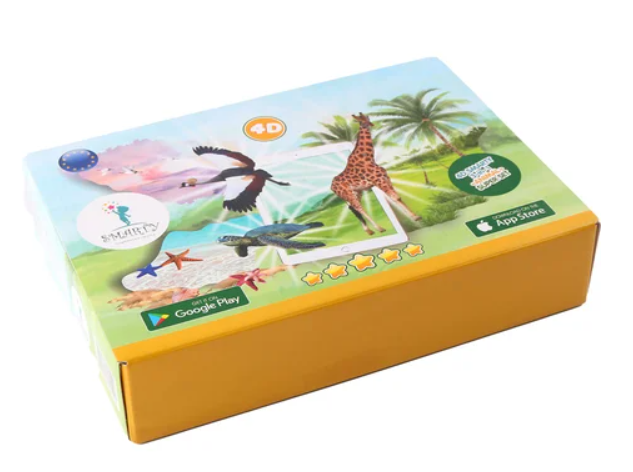 Cartes interactives pour enfants 4D Oiseaux Animaux Poissons