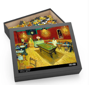 Puzzle Le cafe de nuit (The Night Cafe) by Vincent van Gogh Jigsaw Puzzle