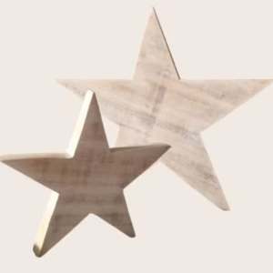 Étoile en bois à poser