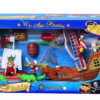 Bâteau pirate avec figurines