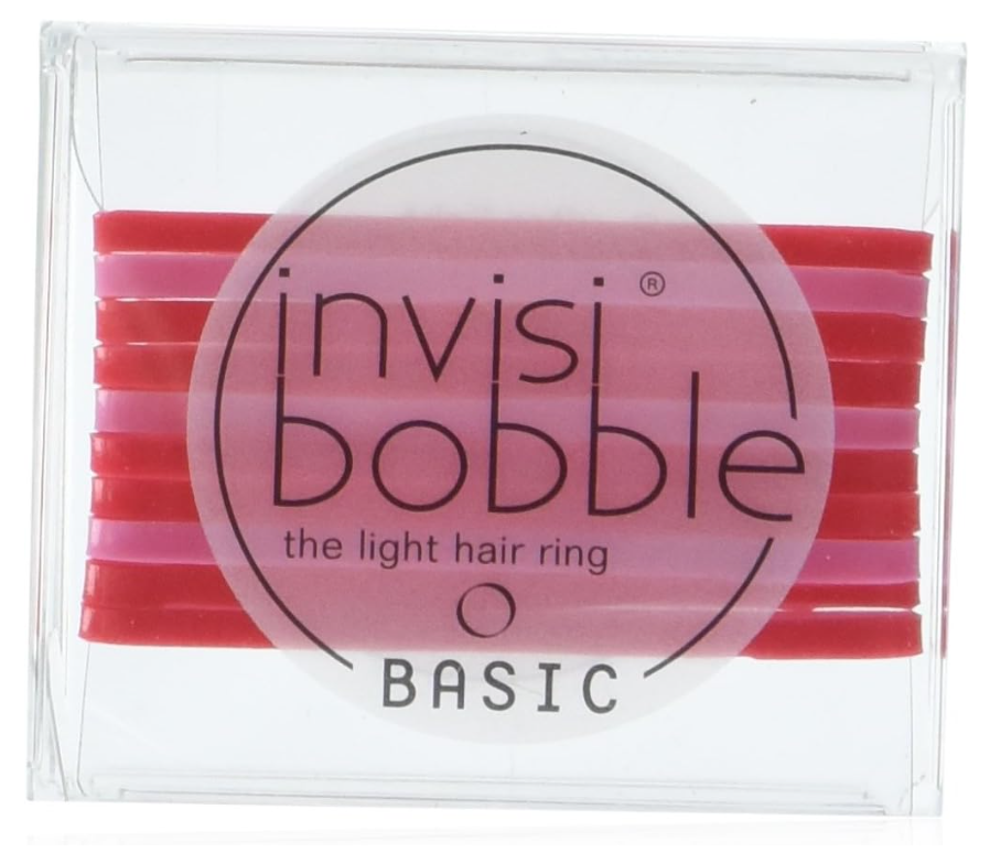 Elastiques invisibobble BASIC Jelly Twist rouges et roses