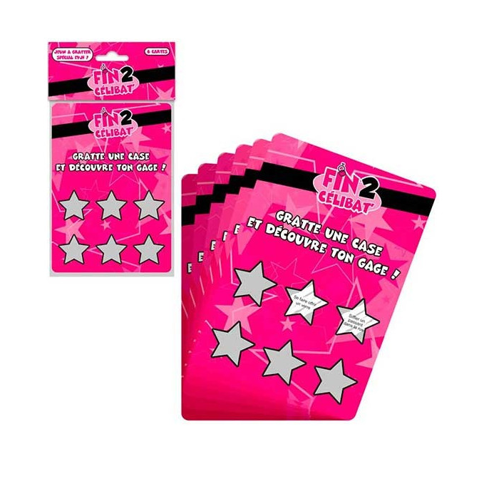 Jeu à Gratter Gages EVJF x6