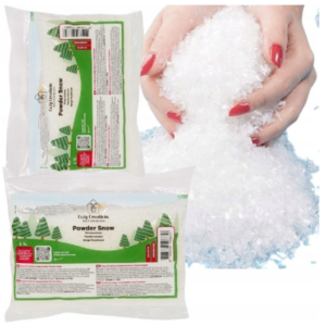 Neige artificielle en poudre compostable
