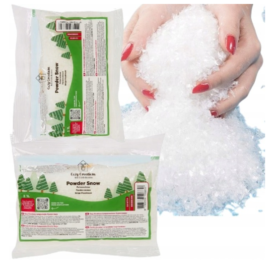 Neige artificielle en poudre compostable