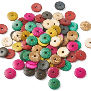 Perles intercalaires rondes plates