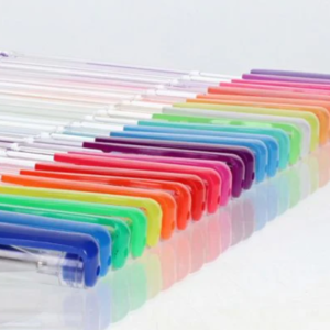 24 stylos gel de couleurs assorties