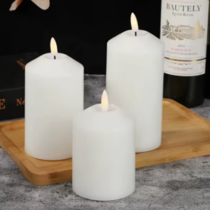 Bougie à flamme vacillante