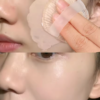 3 pièces-Éponge de maquillage en silicone transparente pour femmes