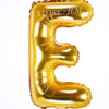 Ballon lettre E en dorée Pour décoration Anniversaire