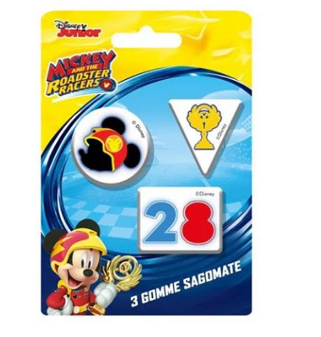 DISNEY GOMME 3PZ SAGOMATE MICKEY